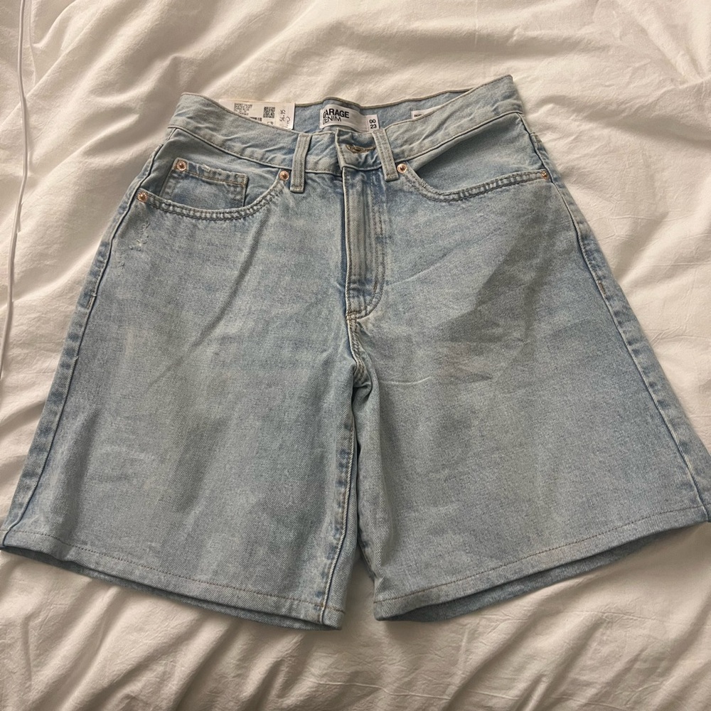 Garage Denim Blue Jean Shorts